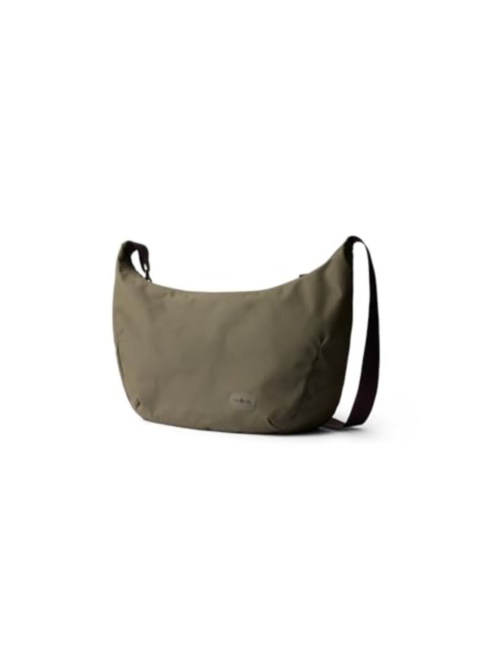 Minimalist 7L Crescent Shoulder Bag Adjustable Strap Quilted Panel Travel
